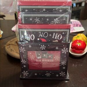 NEW Festive Desk Organizer with Notepads
